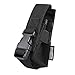 OneTigris MOLLE Flashlight Holster 1000D Cordura for Fenix FD40/TK16/TK22 NITECORE MH27/CR6/TM03 (Black)