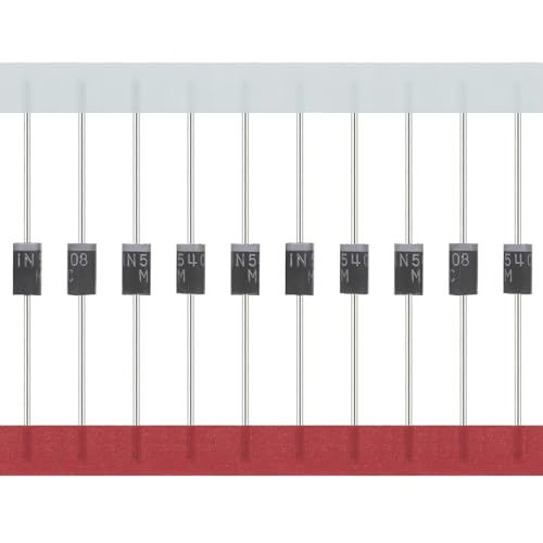 Miniatura 2 de Allecin 50 Piezas 1n5408 Diodo Rectificador 3a 1000v In5408 Diodos Rectificadores Do-201ad 5408 Rectifier Diode Axial 3amperio 1000voltios