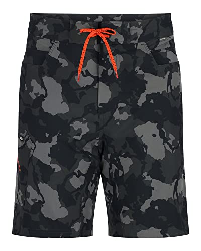 Simms Bermuda masculina Seamount Board para pesca, costura interna de 22 cm