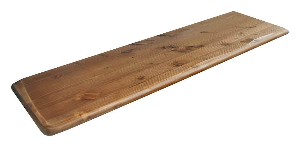 MODULARREDO | ANTICO CASALE Mensola da Muro, Mensola Legno, Scaffali Legno, Mensola da Parete, 96x24x2.4 cm, Noce, Kit Tasselli Incluso - Made in Italy