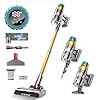 Cordless Vacuum Cleaner 600W 55Kpa Stick VacuumUp to 55Mins Vacuum Cleaners for Home Rechargeable Wall Mount OLED Color Screen Anti tangled Vacuum for CarHardwood FloorCarpetsPet Hair EHBL