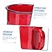 Toyvian 2 piezas Taza de Esmalte Roja Retro de Tazas y Café Ligera y Resistente para Hogar Oficina y Camping Imagen de Toyvian 2 piezas Taza de Esmalte Roja Retro de Tazas y Café Ligera y Resistente para Hogar Oficina y Camping