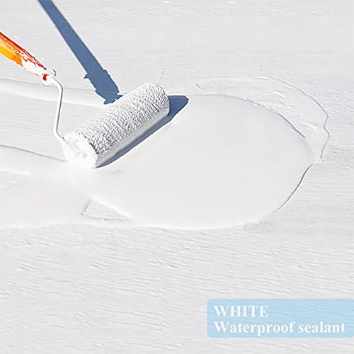 Liquid Waterproof Sealant, Endhokn Wall, Bathroom, Roof, Etc Indoor And Outdoor Water-Based Waterproof Coating 35 Ounces White #TOP1