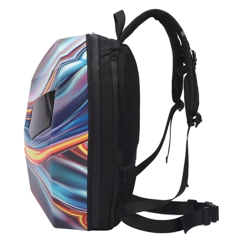 Sac à dos de moto étanche SEAFRONT avec écran LED programmable pour casque - 5
