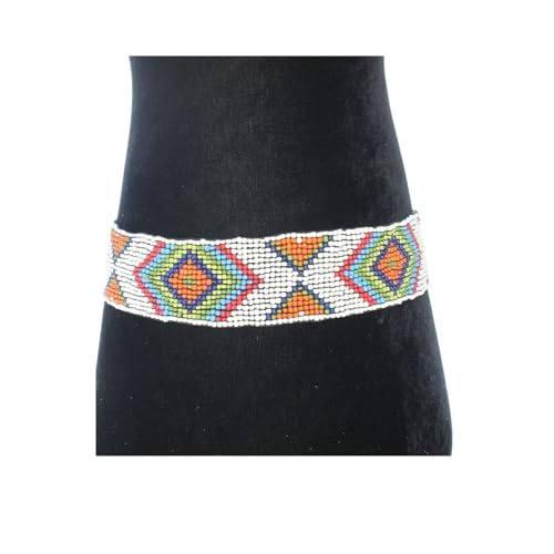 Multicolor bead Hand-made Elastic Stretchy Beaded Bali Belt3