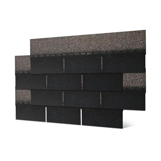 Black 3-Tab Asphalt Roofing Shingles