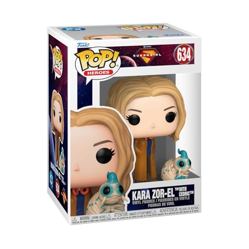 Funko POP! Movie: Supergirl - Kara Zor-El with Cedric - Figura in vinile da collezione - Idea regalo - Prodotto ufficiale - Giocattoli per bambini e adulti - Modello di figura per collezionisti