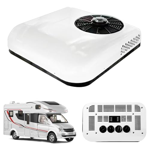 ANAAMAYL Ultradünne Inverter Roof Klimaanlage Für Wohnmobil for Motorhome, Caravan, Camping, Trucks and Vans (Nur Kühlung, 12V)