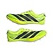 adidas, Unisex Adizero Finesse Track and Field Shoes Lucid Lemon/Black/Halo Silver Mens 10, Womens 11 M