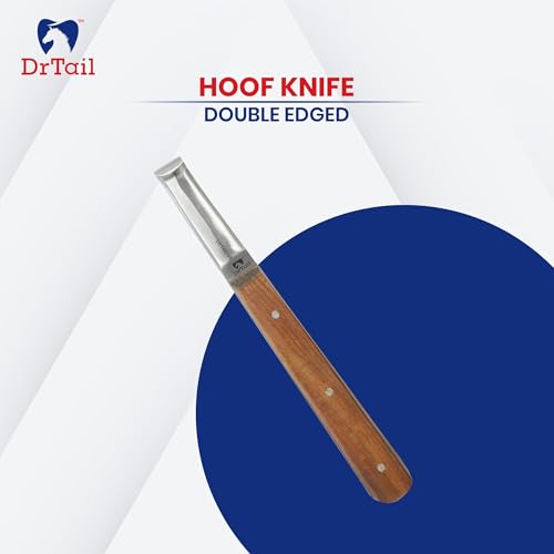 Image of Hoof Knife Farrier Tool - Stainless Steel Knife for Horses, Goats & Livestock Best Right-Left Handed Knife Narrow, Farrier & Hoof Cleaning Tool