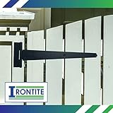 IRONTITE® 3 Pack Black T Hinges 350mm (14"), Gate Hinges for Wooden Gates or Garden Sheds, Black Coated for Weather Protection - Image 6