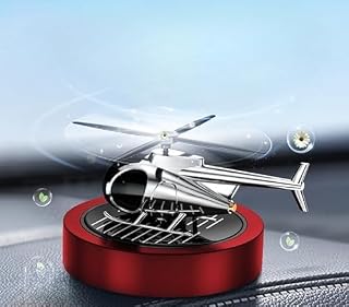 Solar-Powered Car Air Freshener Plane-Shaped Elegant Design, Solar-Activated Scent, Eco-Friendly (Red)