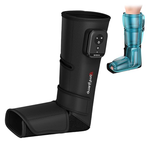 Comfytemp Kabelloses Bein- und Fußmassagegerät Beinmassagegerät Luftkompression Massage für Fuß Beine Waden Unterschenkel, Massagegerät mit DIY（1 Stück ）Geschenke für Mütter, Frauen, Mama, Papa