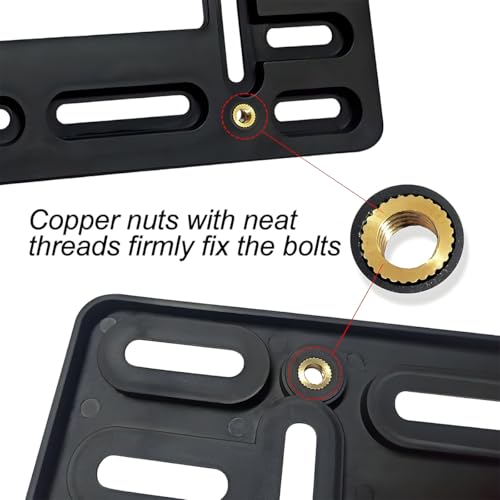 image for Mandark Car License Plate Bracket, Stainless Steel Vehicle Front Tag H