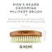 Kent BB Military Wave Hair Brush - 100% Natural Boar Bristle, Scalp Brush for Men's Grooming, Thinning Hair, Mustache and Beard Brush for Men Made in England