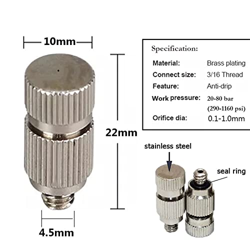 Buses de pulvérisation acier inoxydable 0.5 mm pack de 15 - 5