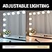 BEAUTME Light Up Vanity Mirror with 14pcs LED Bulbs, Tabletop or Wall Mounted, Smart Touch Control, Adjustable Brightness, Optic Mirror 600mm x 500mm