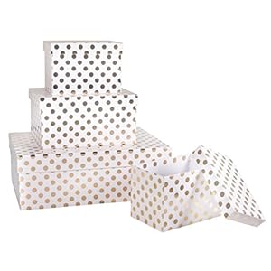 RAYHER geschenkdozen set, diverse kleuren, wit, 3,2 x 2,2 x 1,14 cm