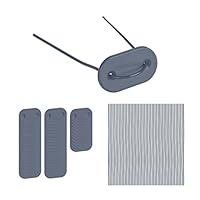 Kit Fissaggio Teloni Ribimex - 30 Piastre Con Filo Metallico Per Frangivista E Reti - Foto 6