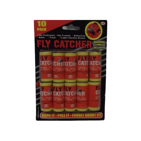 10 Pack Effective Sticky Paper Hanging Fly Catchers Cover