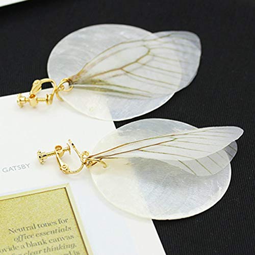 17040248 A Pair Of Vintage Sen Fairy Earrings Hand Made Simple Wind Butterfly Wings Earrings Tassel