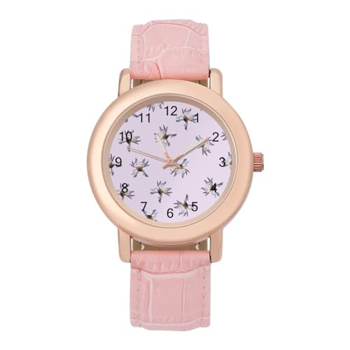 Cute Baby Axolotl Classic Watches for Women Funny Graphic Pink Girls Watch Easy to Read