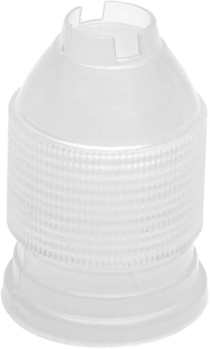 Restaurantware Pastry Tek - Acoplador de punta de tubería rusa redonda de plástico blanco y blanco, caja de 1 unidad