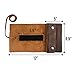 LeatherTex, Cable Roll Case, Portable Charging Cable Pouch, Carry Bag, Tech Organizer, Commuter Accessories, Full Grain Leather, Handmade, Bourbon Brown
