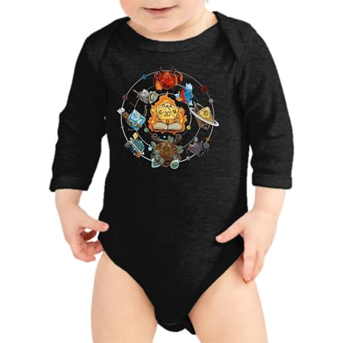 the Fan Tee Body Manga Larga de Bebe Juegos de Mesa rol Geek Dados & Dragones Frikis Fantasía 037 3 Meses