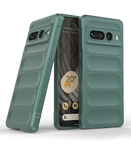 Image of Amazon Brand - Solimo Mobile Cover for Google Pixel 7 Pro 5G (Silicone DarkGreen)