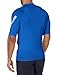 Quiksilver Men's All Time Short Sleeve Rashguard UPF 50 Sun Protection Surf Shirt, Electric Royal, Small