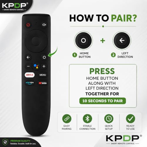 Image of Original Remote Control Compatible with OnePlus TV Y Series 32Y1 40Y1 43Y1 Bluetooth Voice Assistant Smart Remote Replacement for OnePlus TV with Voice Function Pairing Required
