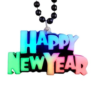 Blinkee Color Changing Beaded Charm New Year Necklace