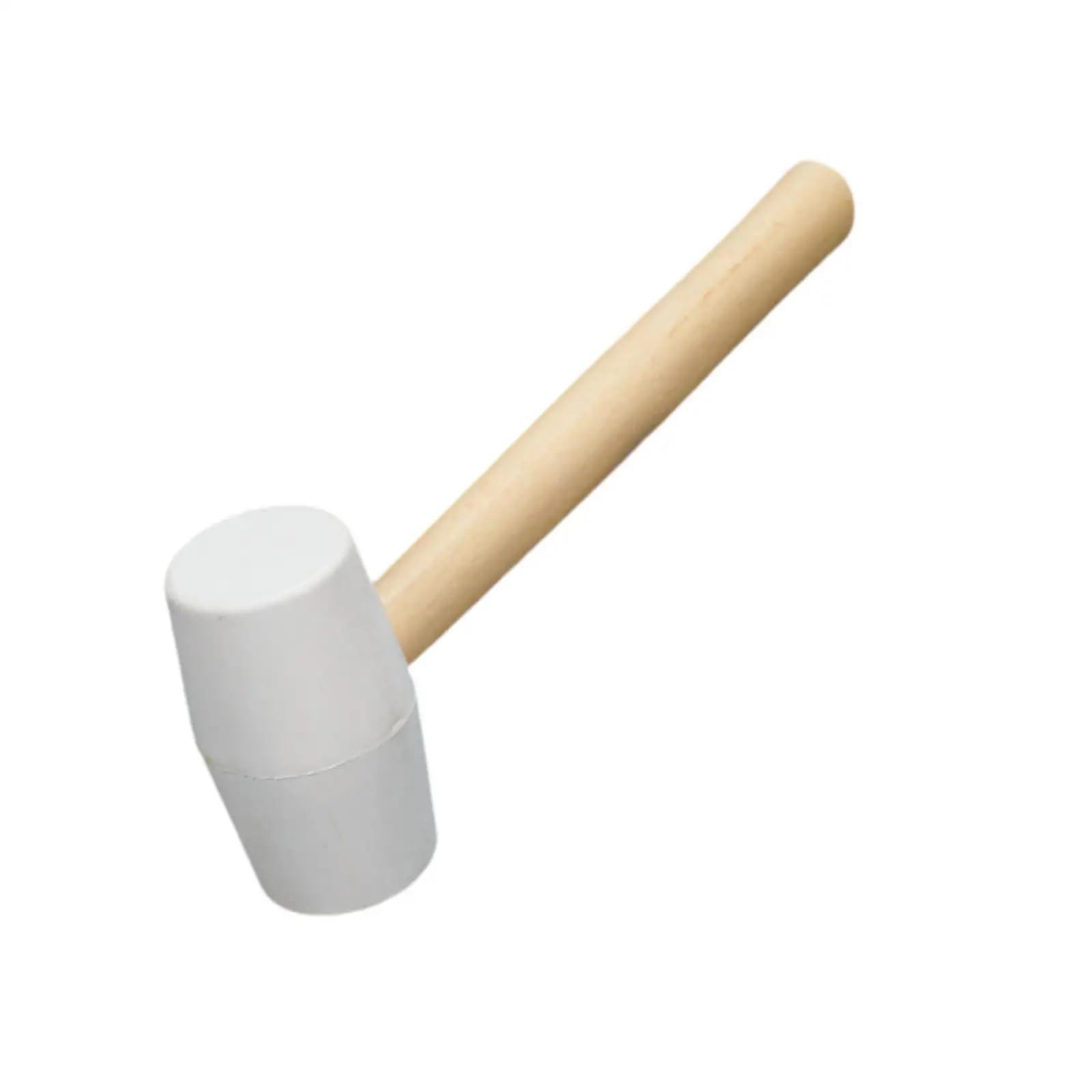 Naqzrxpml Color1 Rubber Mallet Hammer With Wood Handle For Home Decoration Slabs Bricklaying