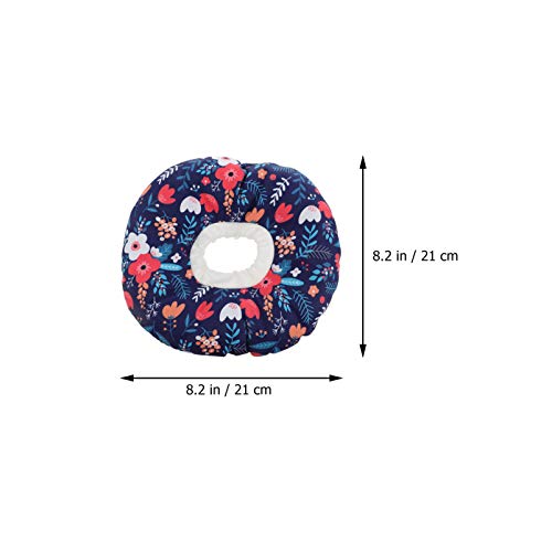 POPETPOP Colar De Recuperação Com Teste Padrão de Flor de Pelúcia Animal de Estimação Colar Isabelin