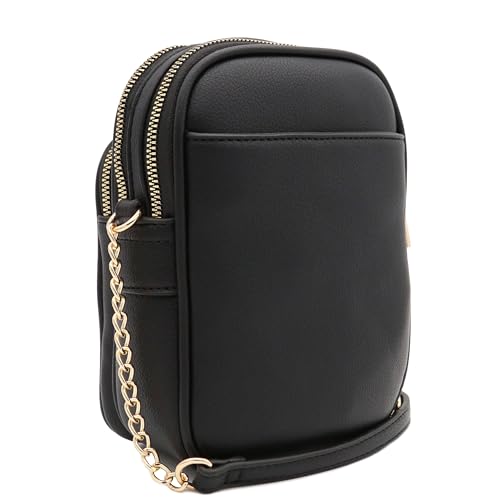 Image of FashionPuzzle Multi Pocket PU Leather Casual Medium Crossbody Bag with Adjustable Strap