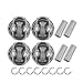 Zieichy 4 Set Engine Piston and Connecting Rods Kit Fits For Hyundai Veloster Kia Soul 1.6L Turbo L4，Replace 23510-2B700 23041-2BAC0