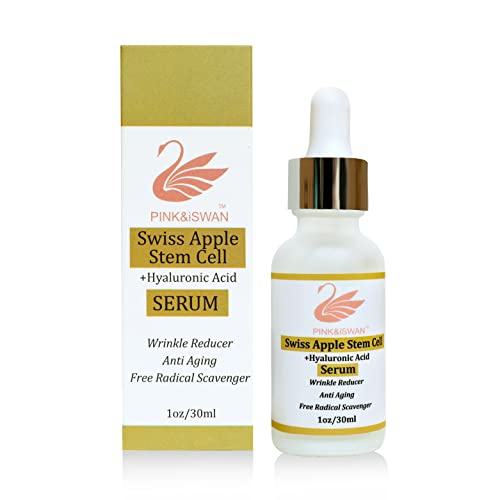 Pink&Iswan Swiss Apple Stem Cell Serum - Anti Wrinkle Serum - Dark Spot Remover - Dramatically Reduce Wrinkles & Fine Lines - Rejuvenates Complexion, Skin Appears Youthful And Hydrated #TOP3