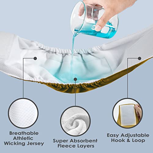 Wegreeco Washable Male Dog Belly Wrap - Pack Of 3 - (Gold,Black,Grey,Xx-Large) #TOP3