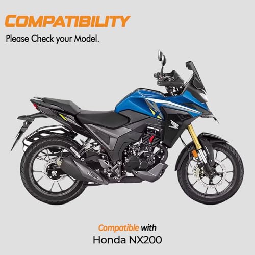 Image of 9H Screen Guard Protector For HONDA NX 200 2025 Bike || Anti Scratch || Anti-Bubble || HD Clear || TFT Instrument Cluster Protector || Speedometer Accessory [Not Tempered Glass] (Pack of 2)