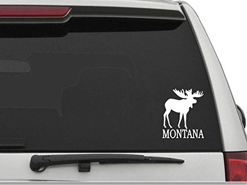 "Montana Moose" Vinyl Car Truck Window Laptop Decal Sticker