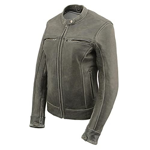 Image of Milwaukee Leather Women's 'Sporty and Elegant' Scooter Style Motorcycle Leather Rider Jacket