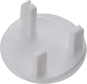Merriway BH02674 (12 Pcs) Safety Blanking Plug For 13 Amp Socket White Plastic - Pack Of 12
