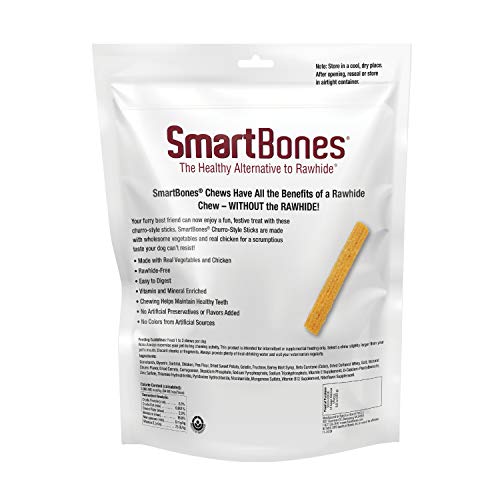 SmartBones Churro-Style Sticks 14 Count, Made with Real Chicken, Rawhide-Free Chews for Dogs