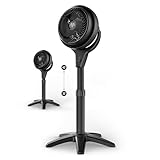 Vornado 602 Whole Room Air Circulator Pedestal Fan with 3 Speeds, Adjustable Height, Personal, Black
