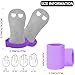 FINGER TEN Gymnastics Grips Wristbands Sets for Girls Youth Kids 2 Pair Palm Protection Equipment with Wrist Support, Gymnastic Bar Grip Gloves Set (Purple-Pink, Medium)