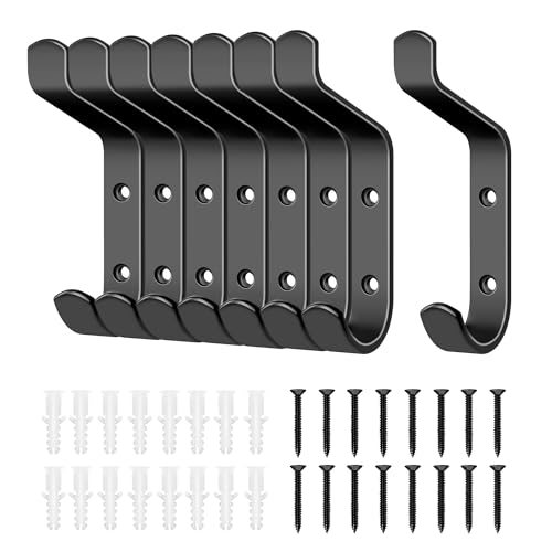 MEIJO Percheros Pared con 8 ganchos Ganchos