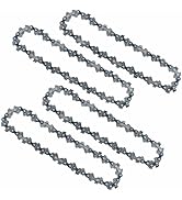 kilogorge チェーン刃 4点セット チェーンソー 替刃 4インチミニチェーンソーの替刃 木工切断 枝切り 伐採 電動のこぎりアクセサリー交換 チェーンソーアクセサリ 家庭用 園芸用 工業...