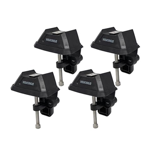 YAKIMA BedRock HD Low Profile Heavy Duty Truck Bed Rack Towers (Set of 4), 300 Pound On-Road Capacity, 180 Off-Road Capacity, Black