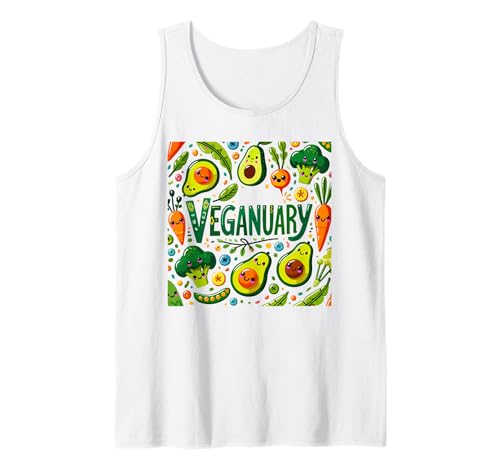 Cadeau Vegan Veganuary mois des Véganes Alimentation Végane Débardeur